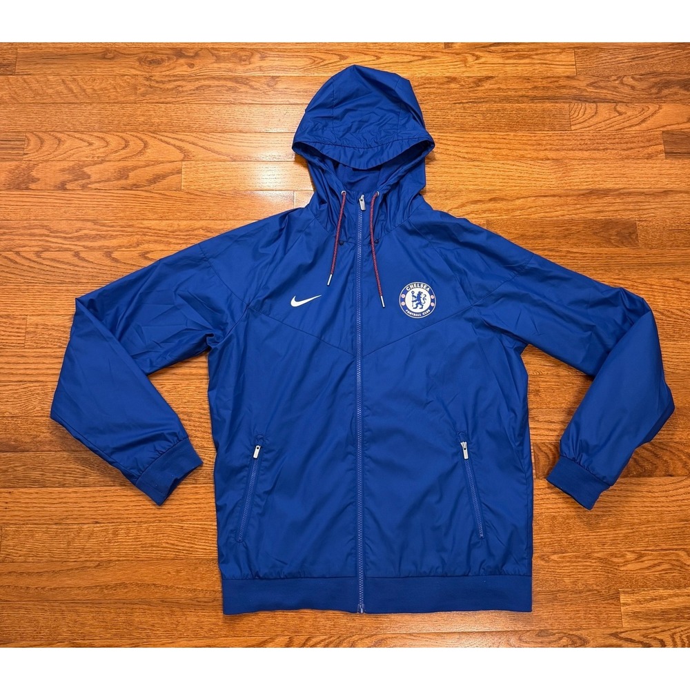 Nike Chelsea FC 2018/19 Windrunner Jacket Mens Medium Blue Soccer 919580-495